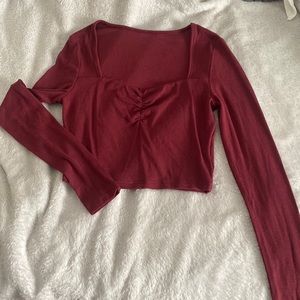 square neck line crop top